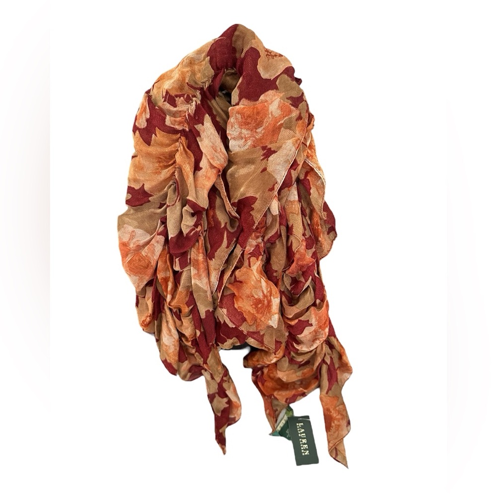 NWT Lauren Ralph Lauren Floral Scarf